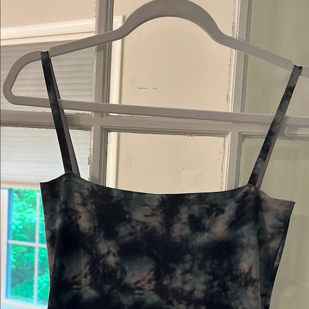 Zara Black Sheath Midi Dress Spaghetti Strap - Picture 4 of 8